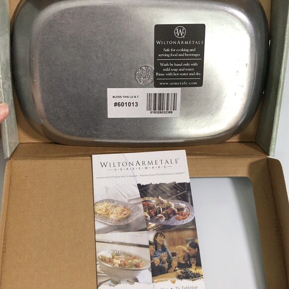 WILTON ARMETALE "Bless This House" Bread Tray Cookware Serving 601013 New - Picture 7 of 7